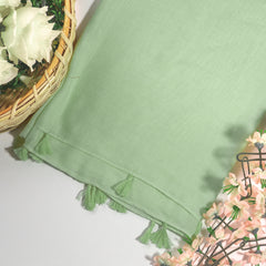 Plain Tassel Hijab (Tea Green)