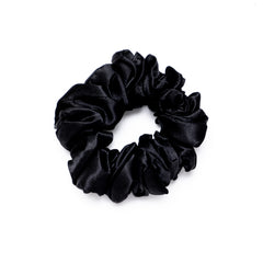 Black Satin Scrunchies