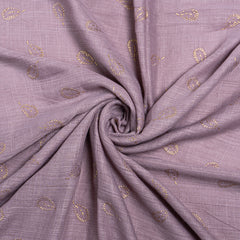 Gold Leaf Lawn Hijab - Heather
