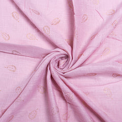 Gold Leaf Lawn Hijab - Baby Pink