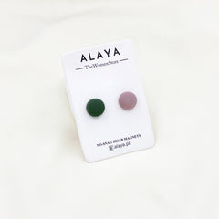 Matte Magnets Dark Green & Lilac