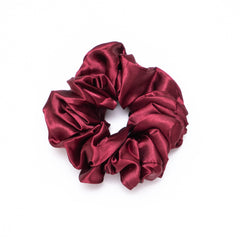 Mulberry Satin Scrunchies